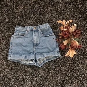 American Apparel High Waisted Cuffed Shorts
